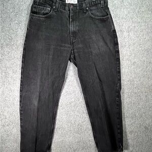 Black Levi Strauss Signature Relaxed Fit Jeans Size 38 Loose‎ 100% Cotton Men’s